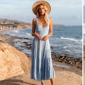 Vici Watertown Floral MIDI Dress